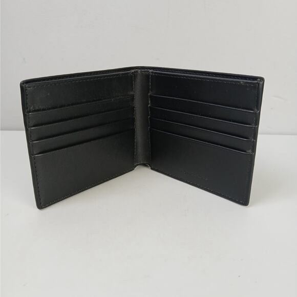 Michael Kors Men's Bi-Fold Pebbled Leather Wallet In Black NWOT - Picture 2 of 5